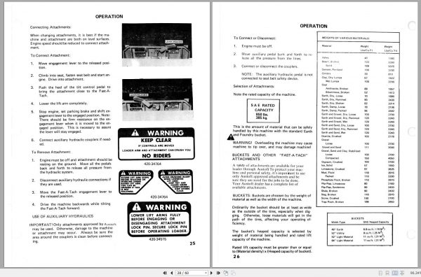 Mustang Skid Steer Loader 332 Operators Manual 000 12836C 2