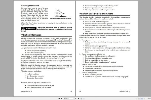 Mustang Skid Steer Loader 4000V 4000V EU Operators Manual 50950005C 2