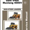 Mustang Skid Steer Loader 4000V V400 Service Manual 50950064B 11 1
