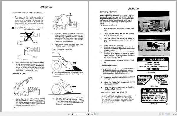 Mustang Skid Steer Loader 442 Operators Manual 000 117843C 2