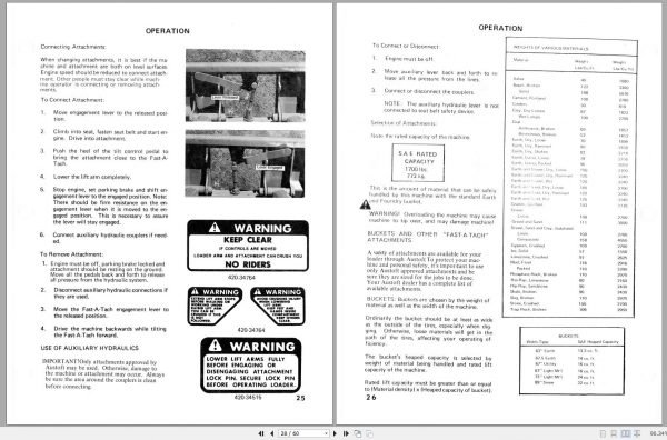 Mustang Skid Steer Loader 552 Operators Manual 000 37854A 2