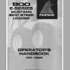 Mustang Skid Steer Loader 900 Series 920E Operators Manual 000 13956A 1