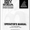 Mustang Skid Steer Loader 920 921 930A Operators Manual 000 59895A 1