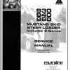 Mustang Skid Steer Loader 930AE 940E 960 Service Manual 000 12909 1