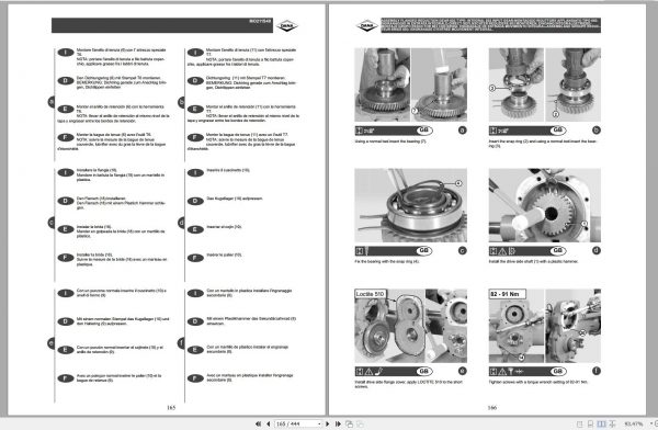 Mustang Telehandler 519 Dana 211S40 221S40 Axle Service Manual 913296B 2