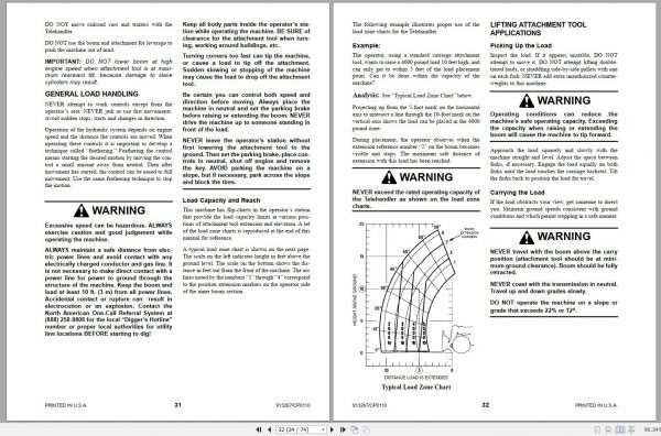 Mustang Telehandler 519 SN 40101 40207 Operators Manual 913267C 01 2