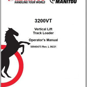 Mustang Track Loader 3200VT Operators Manual 50940475L 06 1
