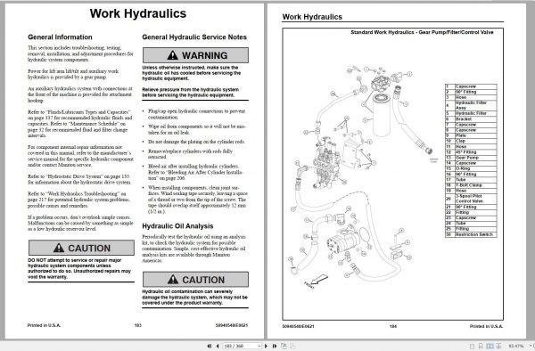 Mustang Track Loader 3200VT Service Manual 50940548E 06 2