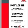 Mustang Track Loader MTL312 Service Manual 917367B 09 1