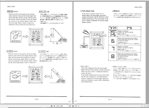 Tadano All Terrain Crane AR 200M 2 570007 Operation Manual 2000 EN JP 2