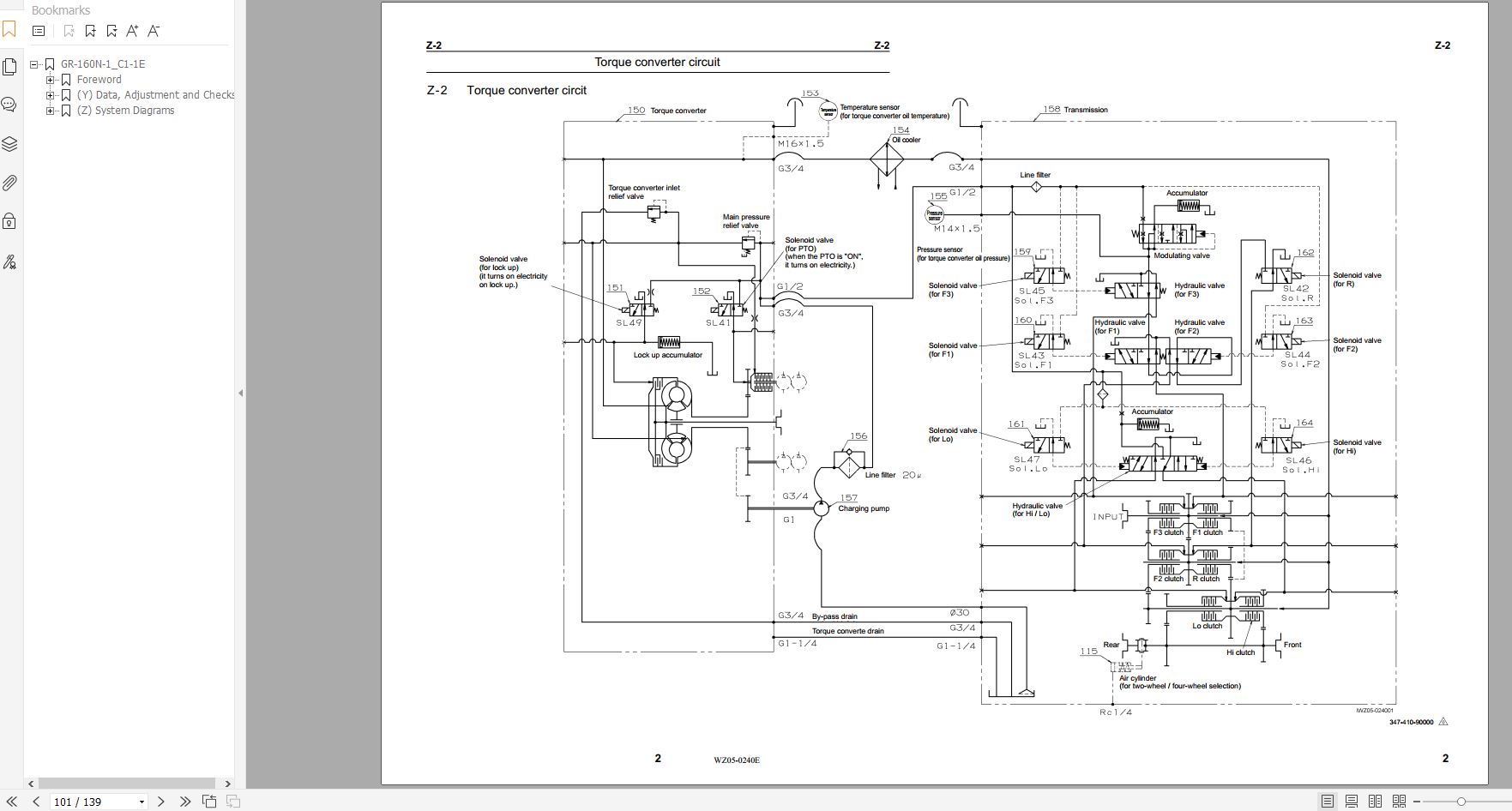 Tadano All Terrain Crane GR 160N 1 525790 Circuit Diagram 1