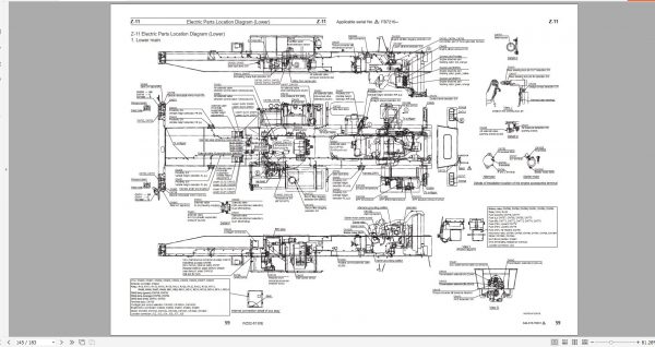 Tadano All Terrain Crane GR 250N 3 GR250N 3 FB6389 Service Manual Circuit Diagram and Data 2014 7