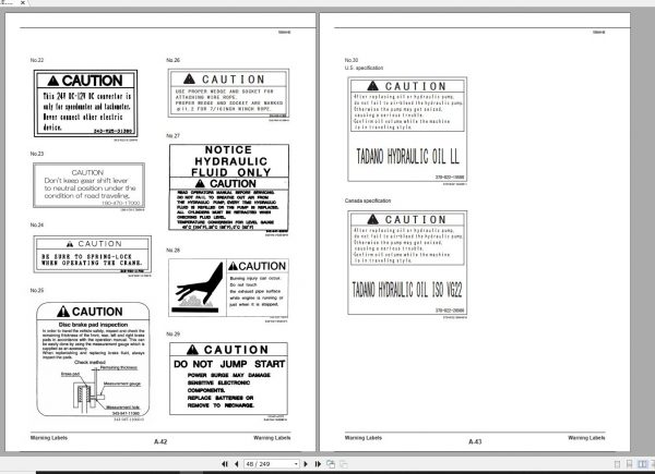 Tadano Hydraulic Rough Terrain Crane TR 150XL 4 FD0806 Operation Manual 2