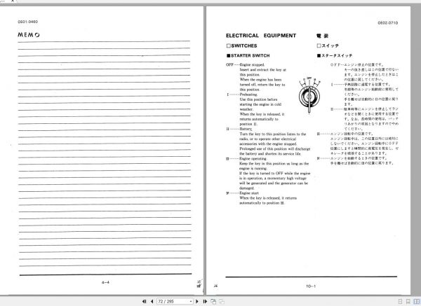 Tadano Hydraulic Rough Terrain Crane TR 200E 1 555001 Operation Manual