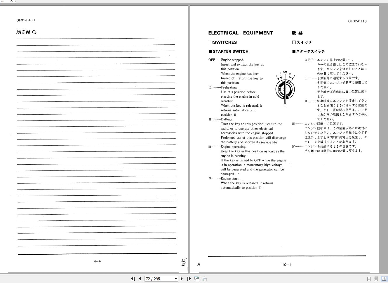 Tadano Hydraulic Rough Terrain Crane TR 200E 1 555001 Operation Manual