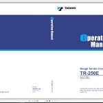 Tadano Hydraulic Rough Terrain Crane TR 250E 1 530106 Operation Manual 20 1