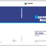 Tadano Hydraulic Rough Terrain Crane TR 300E 1 560023 Operation Manual 20 1