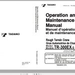 Tadano Hydraulic Rough Terrain Crane TR 300EX 3 560647 Operation Manual 1 1