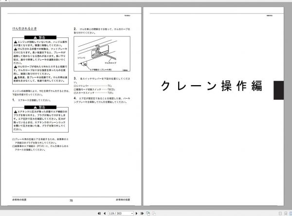 Tadano Hydraulic Rough Terrain Crane TR 350M 3 505979 Operation Manual 200