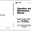 Tadano Hydraulic Rough Terrain Crane TR 350XL 3 560485 Operation Manual 1