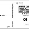 Tadano Hydraulic Rough Terrain Crane TR 400EX 2 540121 Operation Manual 1