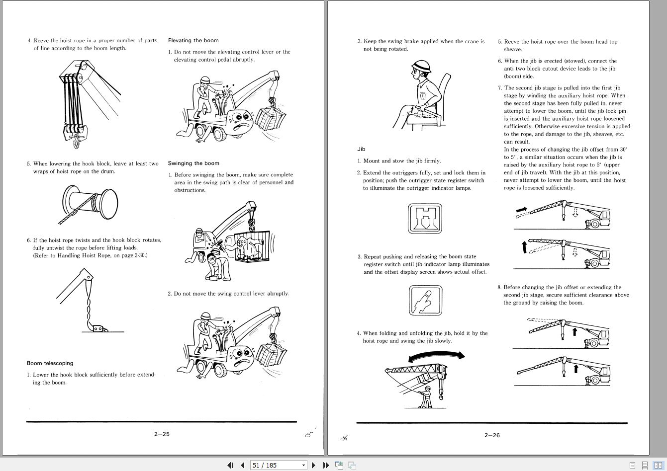 Tadano Hydraulic Rough Terrain Crane TR 500E 2 545163 Operation Manual 200