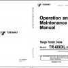 Tadano Hydraulic Rough Terrain Crane TR 600EXL 3 545341 Operation Manua 1