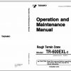 Tadano Hydraulic Rough Terrain Crane TR 600EXL 3 545425 Operation Manua 1 2