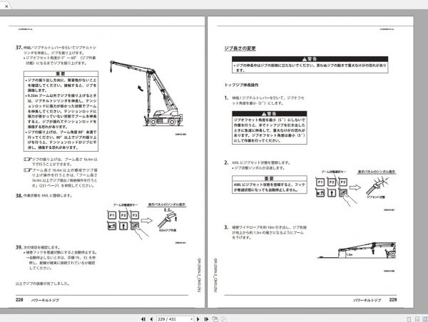 Tadano Rough Terrain Crane GR 250N 2 FB6634 Operation Ma