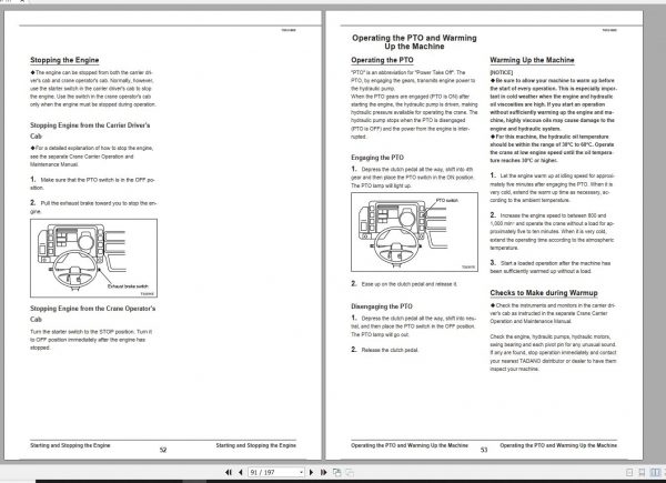 Tadano Truck Crane GT 250C 1 JA0029 Operation Manual 2005 EN 2