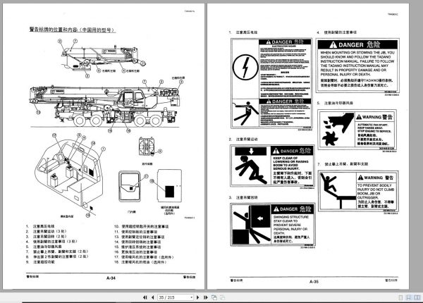 Tadano Truck Crane GT 550EX 1 437732 437764 Operation Manual 2007 ZH 2