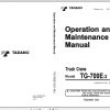 Tadano Truck Crane TG 700E 3 475305 Operation Manual 2004 EN JP 1