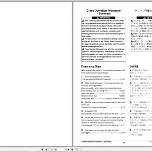 Tadano Truck Crane TL 200E 3 350808 Operation Manual 1999 EN JP 2