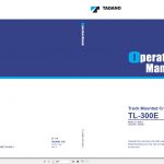 Tadano Truck Crane TL 300E 3 335363 Operation Manual 1998 EN JP 1