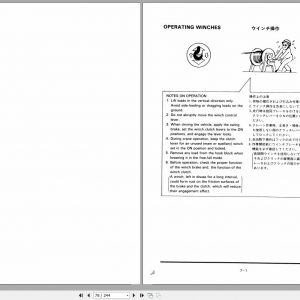 Tadano Truck Crane TL 300E 3 335363 Operation Manual 1998 EN JP 2