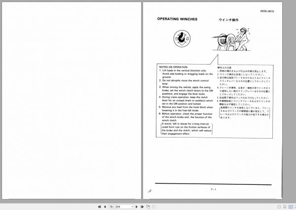 Tadano Truck Crane TL 300E 3 335363 Operation Manual 1998 EN JP 2
