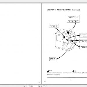 Tadano Truck Crane TL 300E 3 335496 Operation Manual 2000 EN JP 2