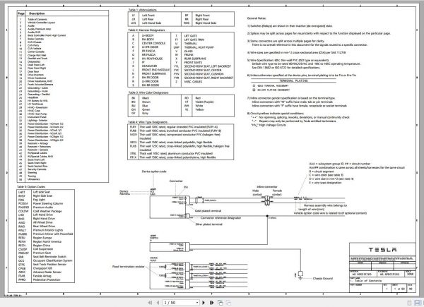 Tesla Model 3 Model S Model X Model Y Roadster 2022 Service Part Manual Circuit Diagram DVD 1