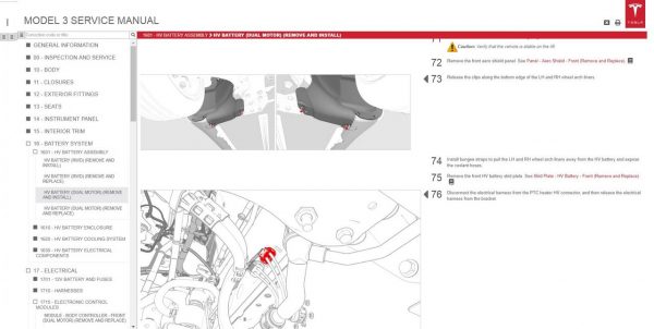 Tesla Model 3 Model S Model X Model Y Roadster 2022 Service Part Manual Circuit Diagram DVD 11