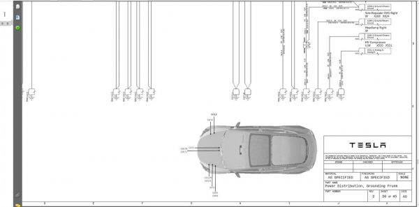 Tesla Model 3 Model S Model X Model Y Roadster 2022 Service Part Manual Circuit Diagram DVD 13