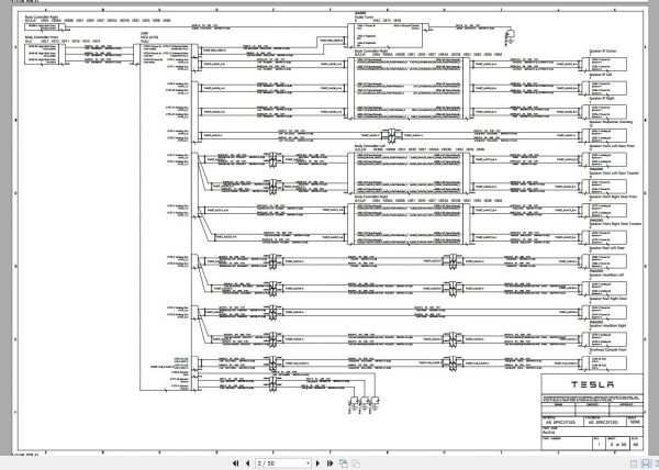 Tesla Model 3 Model S Model X Model Y Roadster 2022 Service Part Manual Circuit Diagram DVD 3