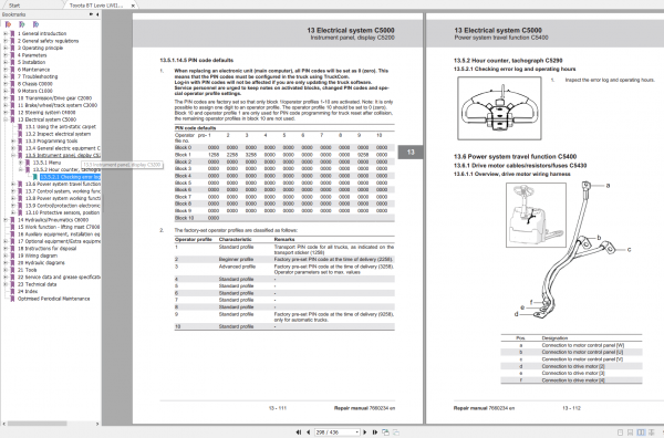Toyota BT Levio LWI160 Repair Manual 7660234 040 2