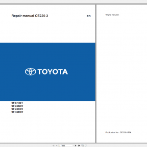 Toyota BT Traigo 9FBMK20T 35T Repair Manual Service Training Diagrams 0ba85c523de40ec74