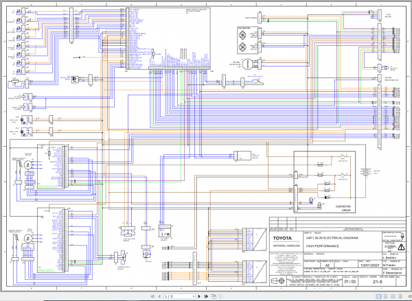 Toyota BT Traigo 9FBMK20T 35T Repair Manual Service Training Diagrams 3