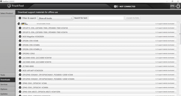 TruckTool 3.12.0.12 04.2022 Diagnostic Program for Mitsubishi Cat TCM UniCarriers Rocla 2