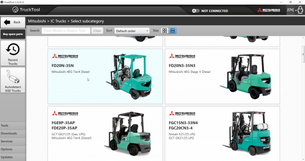 TruckTool 3.12.0.12 04.2022 Diagnostic Program for Mitsubishi Cat TCM UniCarriers Rocla 8