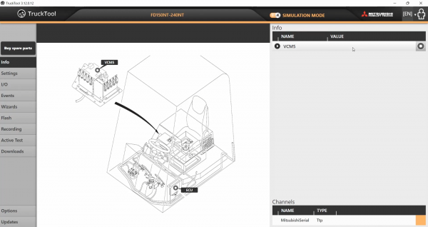 TruckTool 3.12.0.12 04.2022 Diagnostic Program for Mitsubishi Cat TCM UniCarriers Rocla 9