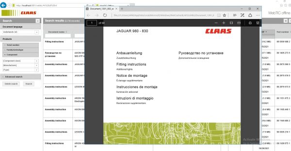 WebTIC NL Netherlands CLAAS WebTIC Offline NL 11.2021 Operator Manual Repair Manual Service Documentation DVD 363aa2c0e01523bdd