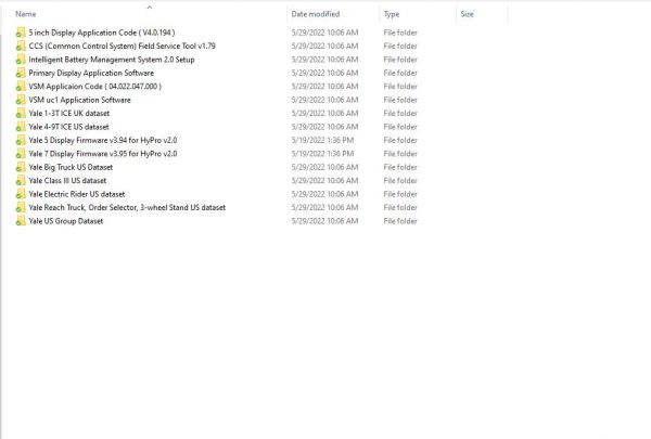 Yale Forklift New Program Updated 06.2022