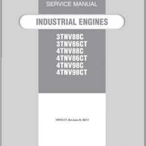 Yanmar 3TNV88C 3TNV86CT 4TNV88C 4TNV86CT 4TNV98C 4TNV98CT Engines Service Manual 50950137B 08 1